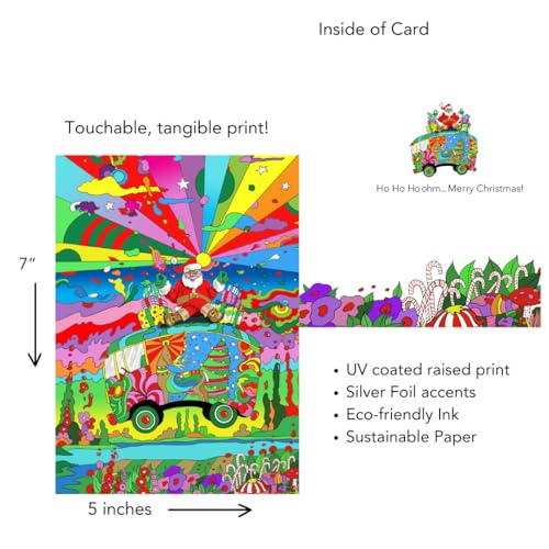 Lux Press Christmas Cards Premium Pack 10 - Raised UV, Full-Color Inside
