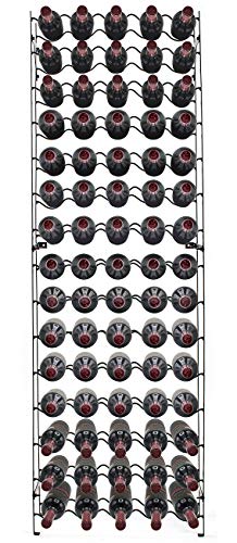 Sorbus 75 Bottle Freestanding Floor Wine Rack with 15 Tiers Home Bar Storage