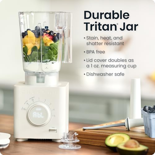 Countertop Blender for Smoothies & Ice Crushing - 48 oz, 1380W, Auto Blend, Concrete / Power Blender
