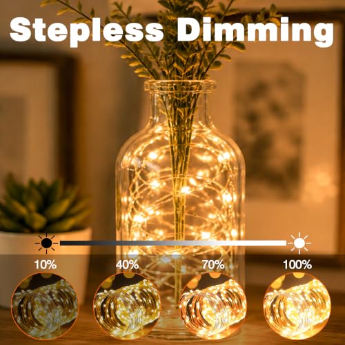 GAINMET 66FT 200 LED Fairy Lights with 13 Modes & Timer, Warm White