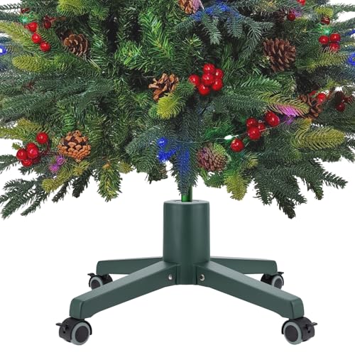 Rolling Christmas Tree Stand with Wheels Fits 7.5 ft Artificial Tree