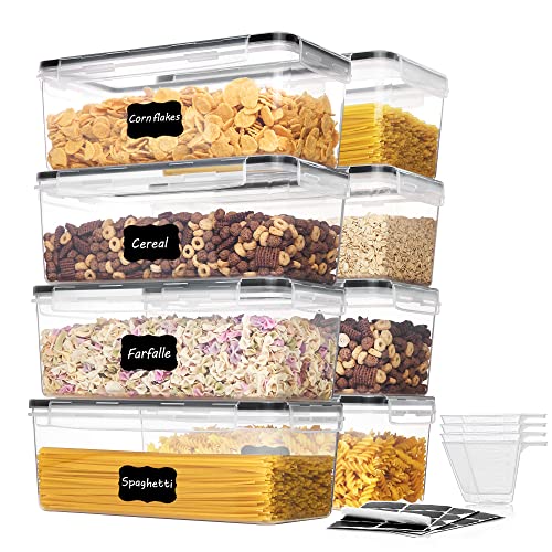 Vtopmart 8-Pack Pasta Storage Containers 3.2L Airtight Canisters for Dry Food