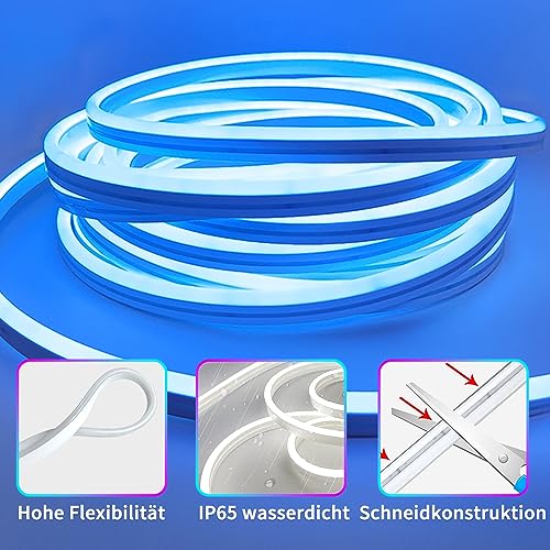 132FT LED Neon Rope Lights with App & Remote Waterproof RGB Outdoor Decor