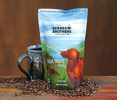 Highlander Grogg Whole Bean Coffee 2 lb - Flavored Medium Roast, Arabica Blend