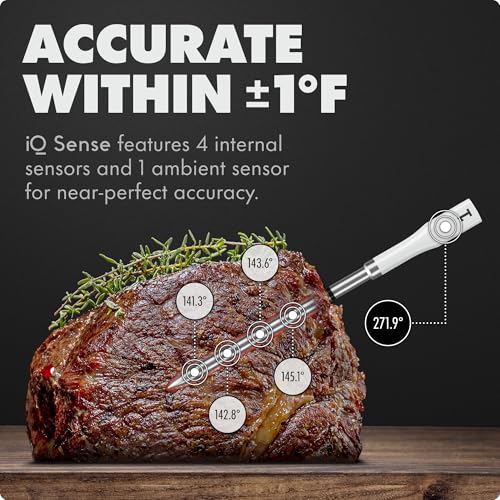 CHEF iQ Sense | Smart Wireless Meat Thermometer 2 Ultra-Thin Probes