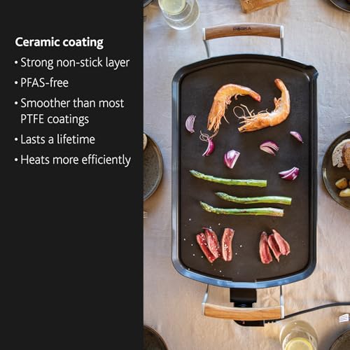 BOSKA Electric Griddle 14x22 inch Large Indoor Flat Top Nonstick Cooktop