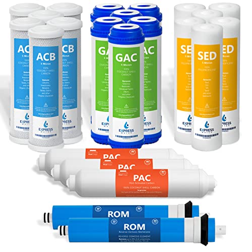 Express Water Reverse Osmosis Filter Set - Replacement for RO System