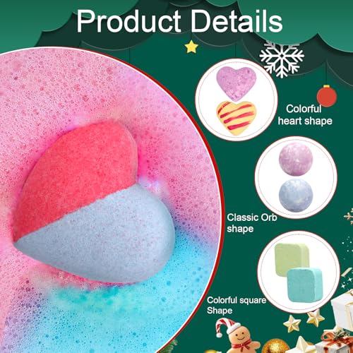 Bath Bomb Advent Calendar 2026 - 24 Natural Scents for Relaxation & Christmas Gift