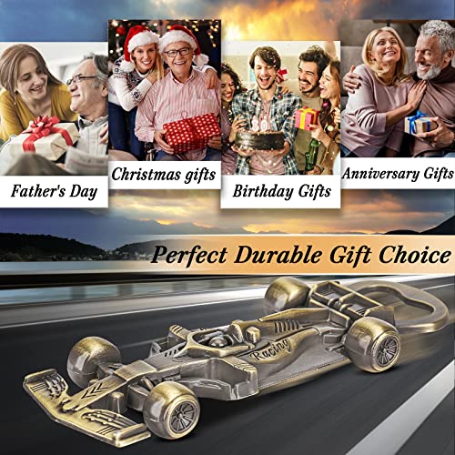 LKKCHER Bronze Racing Car Bottle Opener with Gift Bag - Men Women Gift, Collector's Novelty