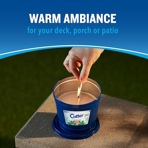 Blue Bucket Outdoor Citronella Candle 17 Oz Mosquito Repellent Pack of 6