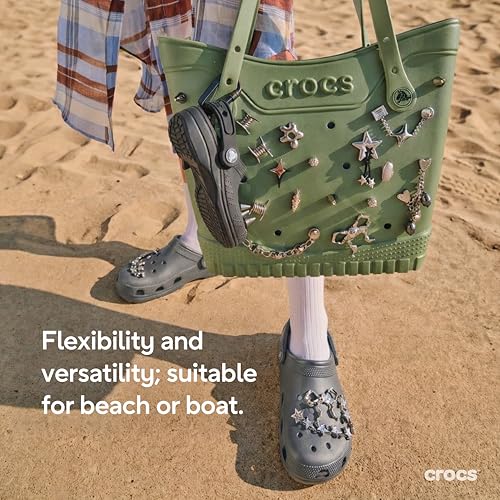 Unisex Classic Clogs for Adults - Slate Grey, 10 Women / 8 Men