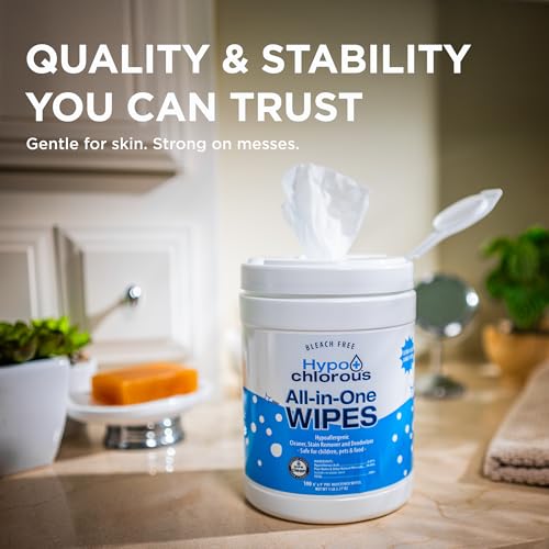 Hypochlorous Acid Wipes 2-Pack, 200 Count Bleach-Free