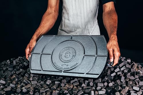 Lodge Blacklock 10x20 Inch Cast Iron Double Burner Griddle - Lightweight, Nonstick, Made in USA