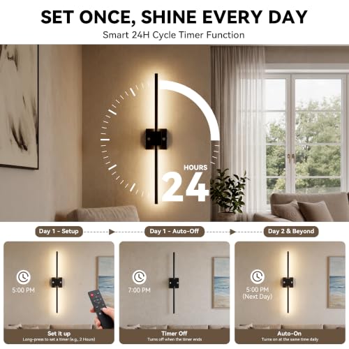 Torchlet Wireless Wall Sconces Set of 2 with 8000mAh Battery, Motion Sensor & Adjustable Arms