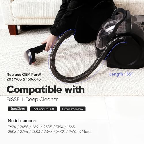 WARMOASIS Replacement Hose for Bissell Spot Clean Pro - Upgraded Durable Model, Hose Only
