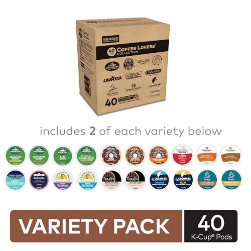 Coffee Lover's Variety Pack - 40 K-Cup Pods for Keurig Single Serve Coffee Makers - Variation of THIS Listing
