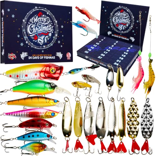 Fishing Lure Advent Calendar 2026 - Holiday Countdown for Anglers