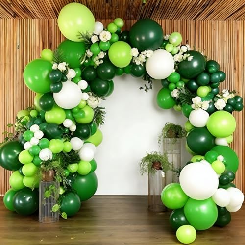 Beeyaky Green Balloons 12 Inch - 100 Pack for Birthday, Wedding, Christmas, Graduation