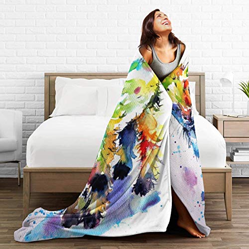 Goat Blanket Goat Gifts for Girls Boys Kids Cute Colorful Couch Sofa Throw Blanket Flannel Animals Birthday Gifts - 40''x50''