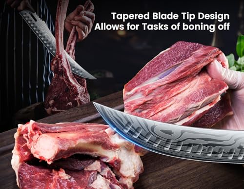 10.5 Inch Carving Knife for Meat Cutting - Butcher & Steak Knife