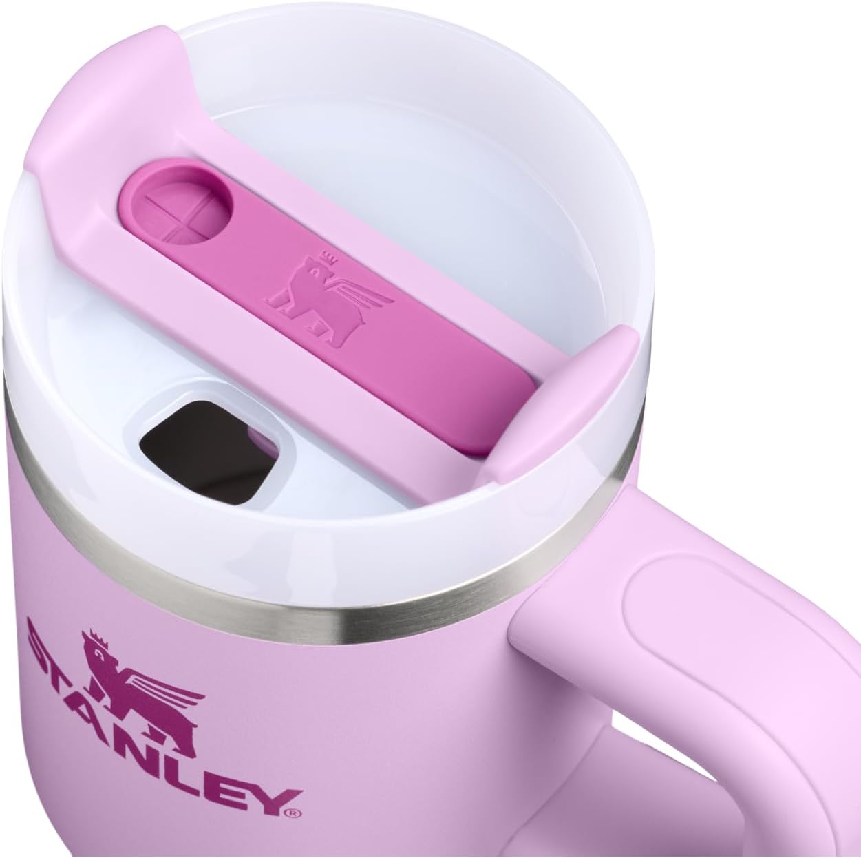 STANLEY Quencher H2.0 Tumbler - 14 oz Insulated Stainless Steel with Handle & Straw | Soft Orchid Color