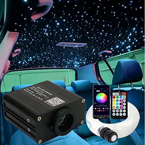 16W Fiber Optic Star Ceiling Kit with Twinkle & Sound Control - 600pcs Standard+13.1ft