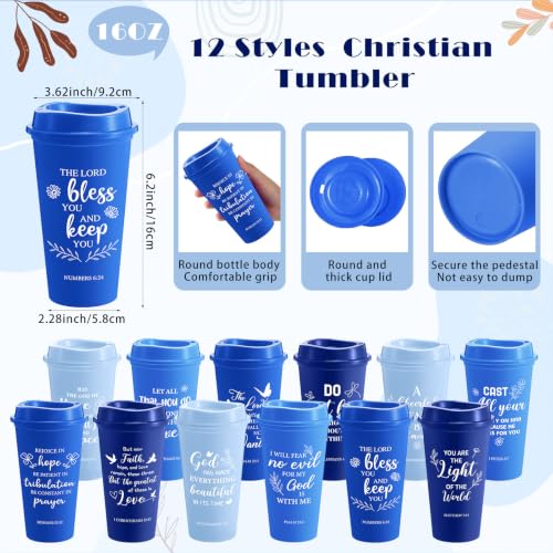 Skylety 48 Set Christian Scripture Gifts Blue Gradient Coffee Cups & Accessories