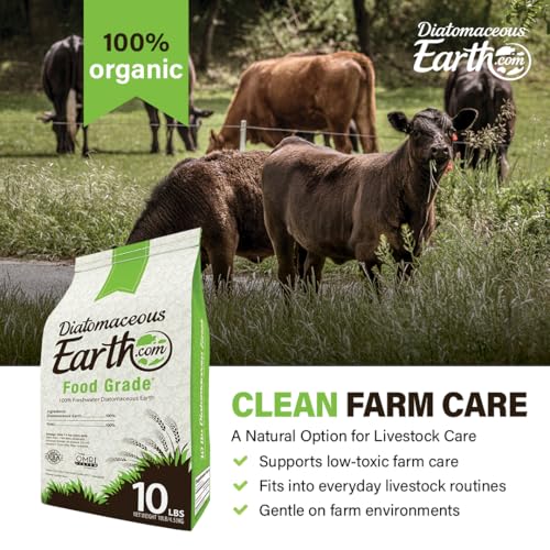 10Lb Food Grade Diatomaceous Earth Organic All-Natural Powder for Gardening & Pest Control
