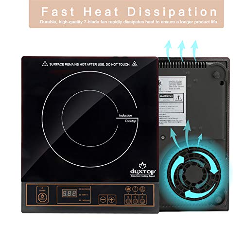 Portable Induction Cooktop 1800W with Digital Timer - Gold 8100MC