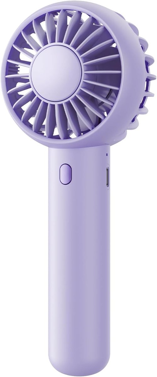 Gaiatop Mini Portable Fan - Powerful 3-Speed Handheld & Desktop Fan | Lightweight USB Rechargeable - Purple