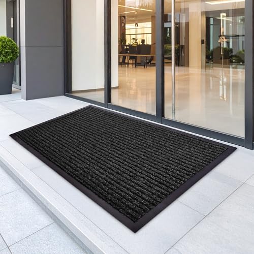Charcoal Heavy Duty 3' x 5' Commercial Floor Mat for Garage & Entryway - FloorGuard Variation 1