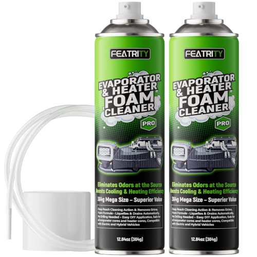 Odor Removal Car AC Coil Cleaner Foam 12.84 oz Pack of 2 - Deep Clean & Freshen Cabin