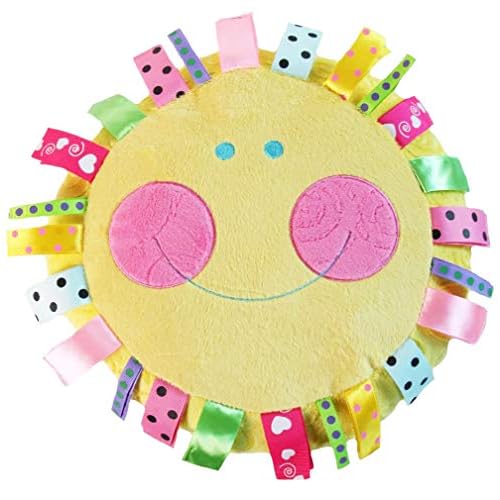 Snuggle Stuffs Hello Sunshine 14" Yellow Plush Throw Pillow