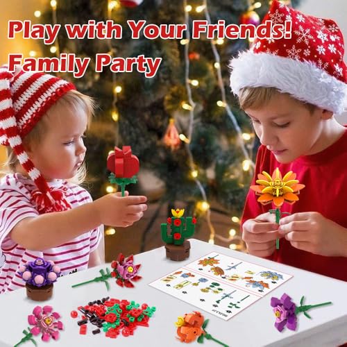 JOICEE Floral Building Blocks Advent Calendar 2026 Christmas Gift for Kids