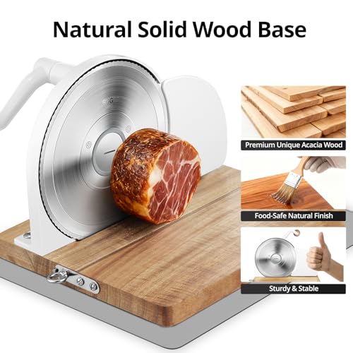 Foldable Manual Bread Slicer, 2 German RSG Blades for Homemade