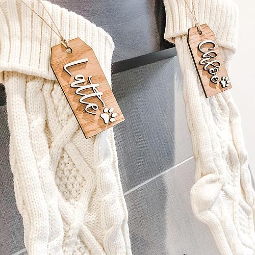 Ivory Cable Knit Christmas Stocking 18" for Fireplace & Holiday Decor