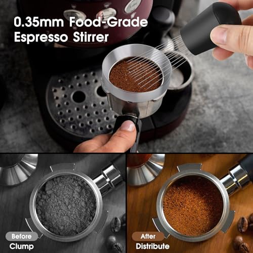 54mm Espresso Accessory Kit with Tamper WDT and Dosing Funnel - Fits Breville