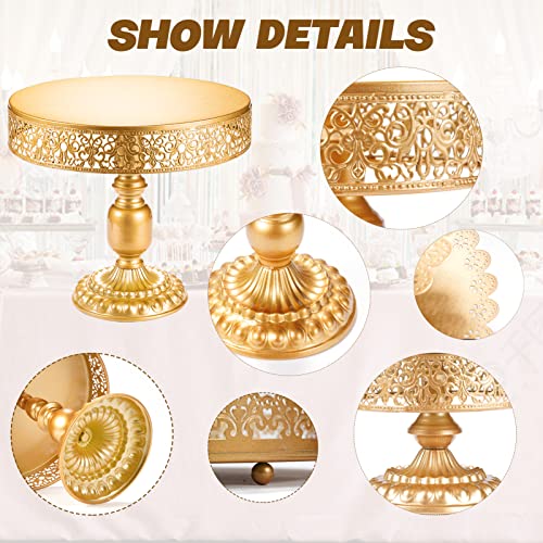 8-Piece Gold Cake Stand Set for Dessert Table - Wedding, Baby Shower, Birthday