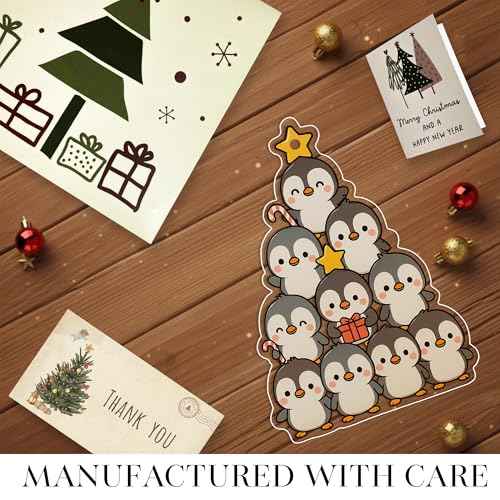 Grey Acrylic Penguins Ornament ? Penguin Christmas Ornaments, 2 Side Printed Ornament, Penguin Gift, Grey Christmas Ornaments, Gag Gifts Funny Adult, Gifts for Women, Stocking Stuffers for Kids
