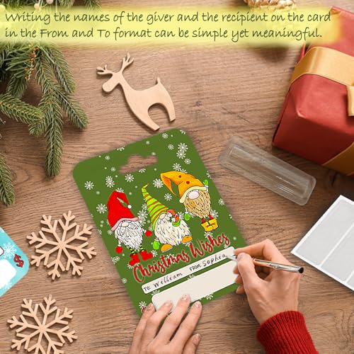 Christmas Money Holder Cards Set of 8 - Durable Double-Sided Ornament Cash Gift Cards