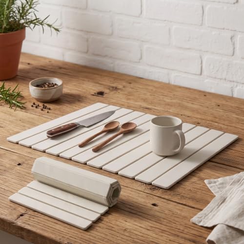 Stone Dish Drying Mat for Kitchen Counter - Fast Absorption & Quick Drying
