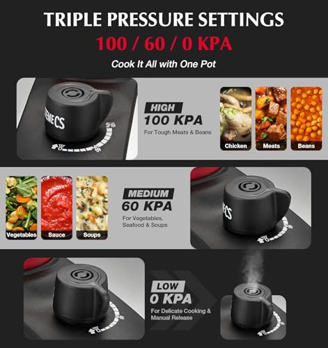 KOCH SYSTEME CS 6.3 Quart Stainless Steel Pressure Cooker - Silver, 3-in-1 with Glass Lid & Steamer
