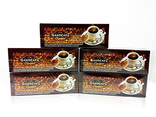 Instant Black Coffee with Ganoderma Lucidum - 5 Boxes, Rich & Bold Flavor