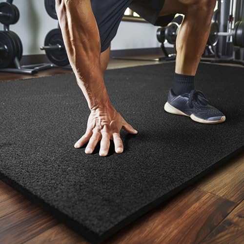 Mohawk Home Heavy Duty Rubber Stall Mat - Gym Floor- Under Dog Crate