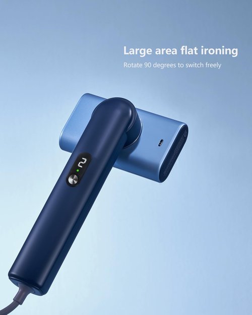 G9 Pro Handheld Steamer for Clothes - Lightweight & Compact Design, Dual Steam Modes, Global Voltage (Blue)