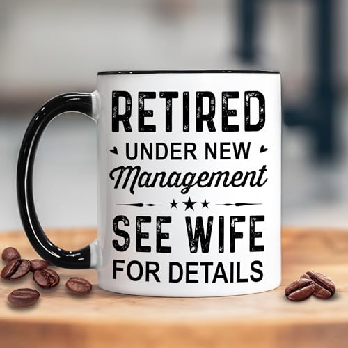 Hyturtle Retired 1 Mug - Funny Retirement Gift for Husband, See Wife For Details 11oz