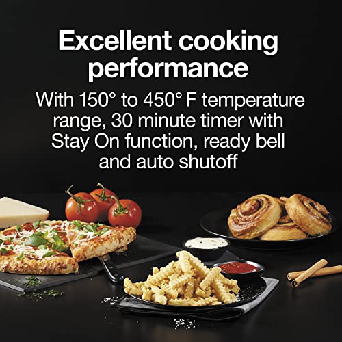 Countertop Air Fryer Toaster Oven Combo - 6 Slices, 12" Pizza, Black