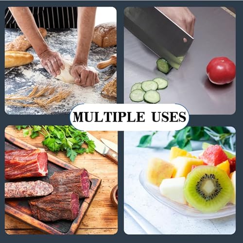 Stainless Steel Cutting Board 23.6 x 22.8 inches, Non-Adhesive Kitchen Surface - Variation of THIS listing
