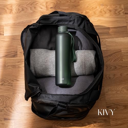 Dark Green 32oz Slim Water Bottle - Tritan, BPA-Free, Shatterproof, Dishwasher Safe