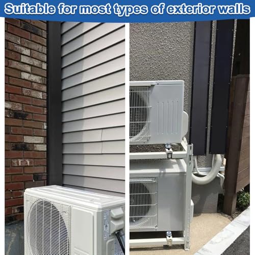 Moxweyeni Black Metal Line Set Cover Kit - 4x3 inch x 40 inches, 5 Pack for AC & Heat Pumps